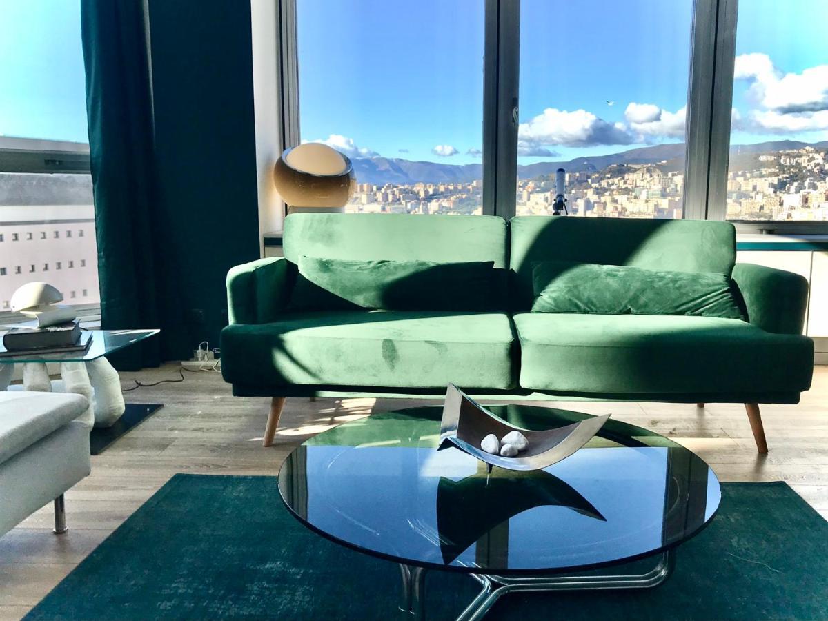 Central Penthouse With Spectacular Sea And City Views Генуя Экстерьер фото