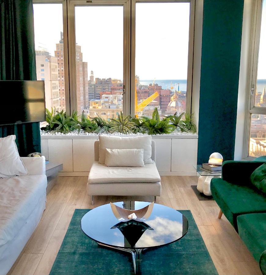Central Penthouse With Spectacular Sea And City Views Генуя Экстерьер фото